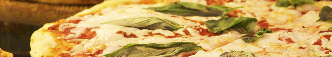Eating Italian Pizza at Bramalo Pizzeria & Restaurant restaurant in North Bellmore, NY.